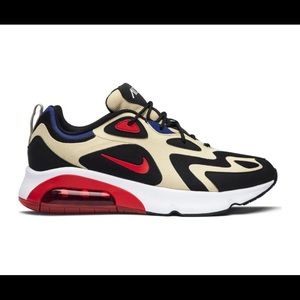 Nike Air Max 200 sneakers in black and beige